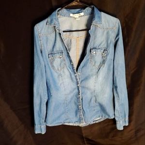 Denim long sleeve shirt Forever21